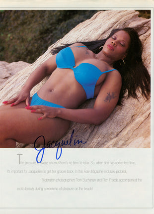 Jacqueline signed Magazine Page