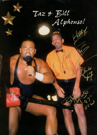 Taz & Bill Alfonso dual signed Magazine Page