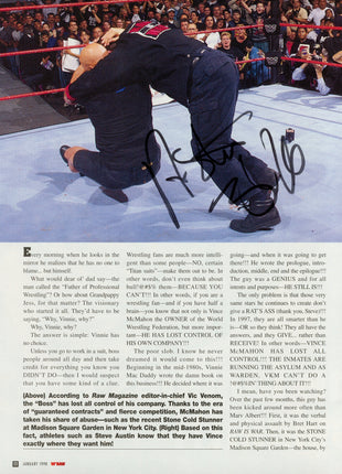 Stone Cold Steve Austin signed Magazine Page