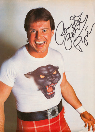 Rowdy Roddy Piper signed Magazine Page