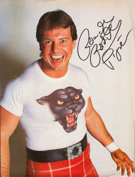Rowdy Roddy Piper signed Magazine Page