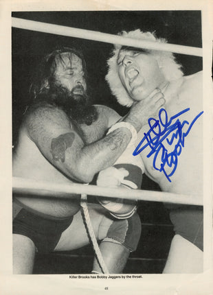 Killer Tim Brooks signed Magazine Page