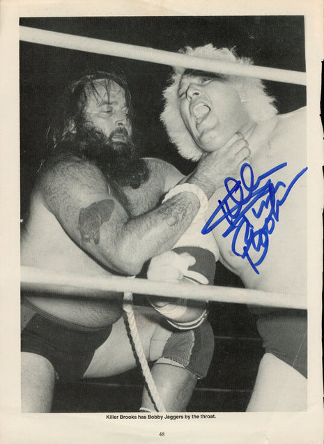 Killer Tim Brooks signed Magazine Page