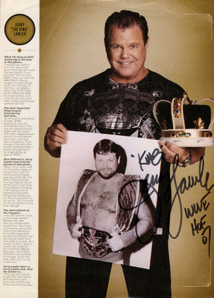Jerry Lawler signed Magazine Page