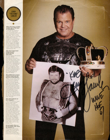 Jerry Lawler signed Magazine Page