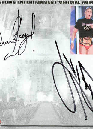William Regal & Tajiri dual signed WWE Placemat