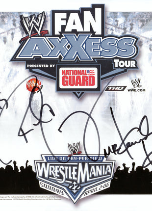 Mr Kennedy & Rob Conway dual signed WWE WrestleMania 22 Placemat