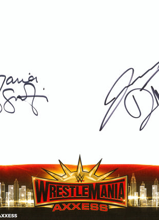 Marina Shafir & Jessamyn Duke dual signed WWE WrestleMania Axxess Placemat