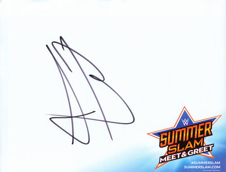Aleister Black signed WWE SummerSlam Meet & Greet Placemat