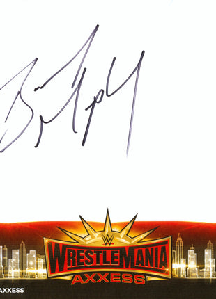 Buddy Murphy signed WWE WrestleMania Axxess Placemat