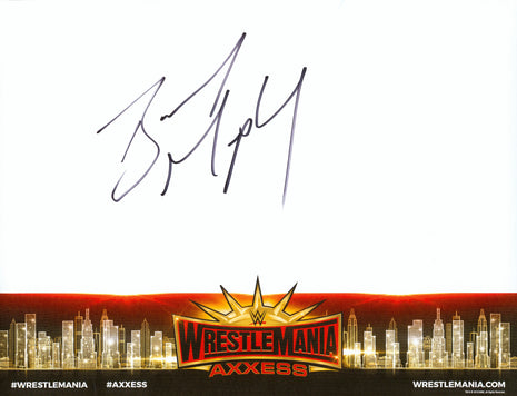 Buddy Murphy signed WWE WrestleMania Axxess Placemat