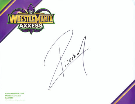Ricochet signed WWE WrestleMania Axxess Placemat