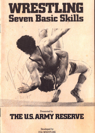 Verne Gagne signed Wrestling Seven Basic Skills Booklet