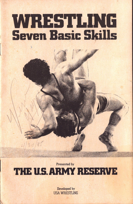 Verne Gagne signed Wrestling Seven Basic Skills Booklet