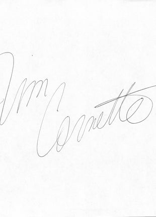 Jim Cornette signed Piece of Paper