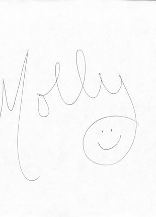 Molly Holly signed Piece of Paper