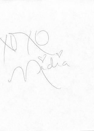 Nidia signed Piece of Paper