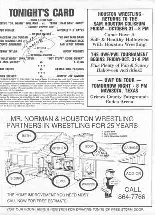 Dark Journey signed Line Up Sheet (October 31)