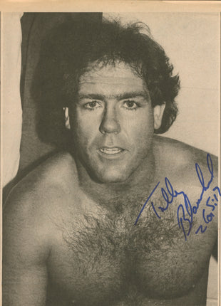 Tully Blanchard signed Magazine Page