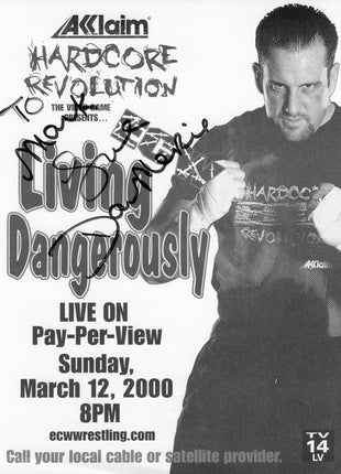 Dawn Marie signed ECW Promotional Page