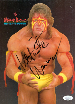 Ultimate Warrior signed WWF Program Back Cover (w/ JSA)