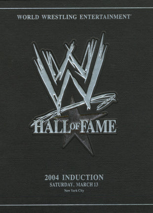 Multi-signed WWE Hall of Fame 2004 Event Program