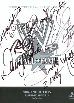 Multi-signed WWE Hall of Fame 2004 Event Program