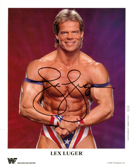 Lex Luger signed 8x10 Photo