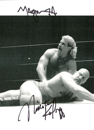 Magnum TA & Nikita Koloff dual signed 8x10 Photo