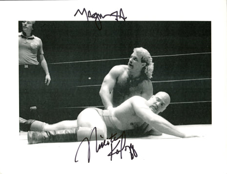 Magnum TA & Nikita Koloff dual signed 8x10 Photo