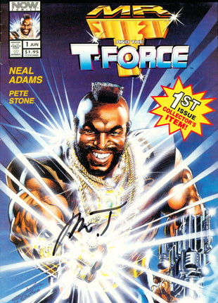 Mr T signed Comic Book & Trading Card Combo