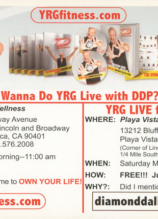 Diamond Dallas Page signed 4x6 YRG Card