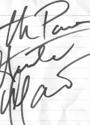 Ultimate Warrior signed Cut