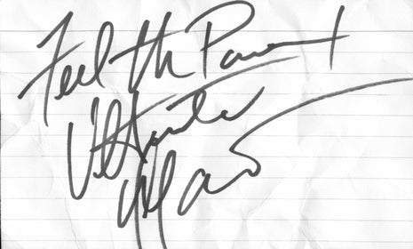 Ultimate Warrior signed Cut