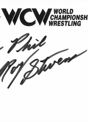 Ray Stevens signed WCW Index Card
