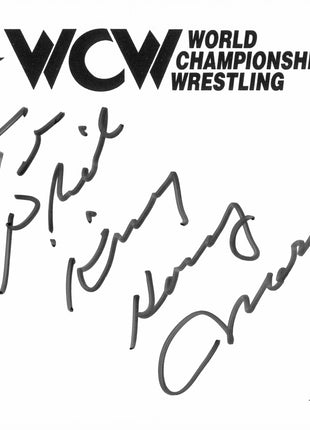 King Angelo Mosca signed WCW Index Card