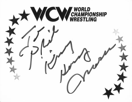 King Angelo Mosca signed WCW Index Card