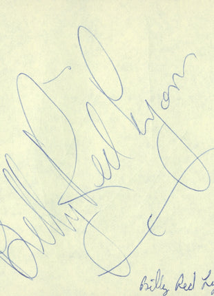 Billy Red Lyons signed Cut