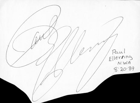 Paul Ellering signed Cut
