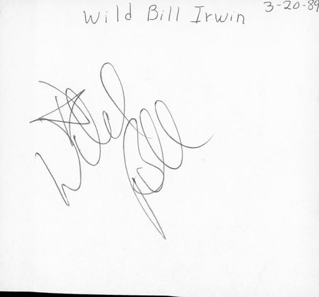 Wild Bill Irwin signed Cut