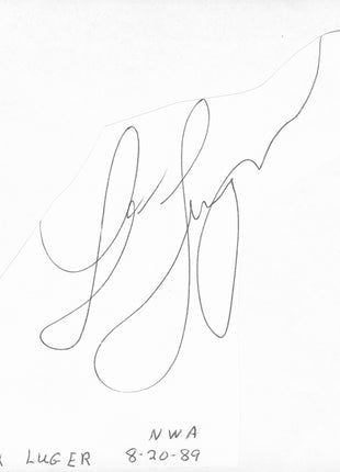 Lex Luger signed Cut