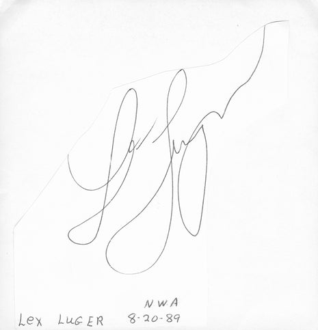 Lex Luger signed Cut