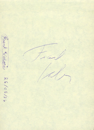 Frank Valois signed Cut