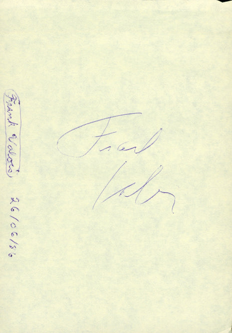 Frank Valois signed Cut