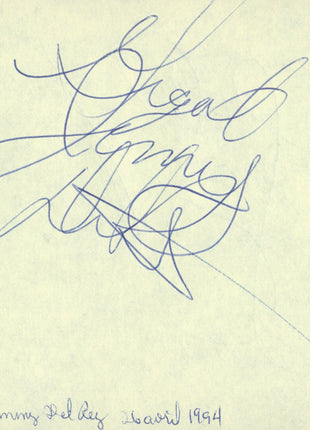 Jimmy Del Rey & Lex Luger dual signed Cut