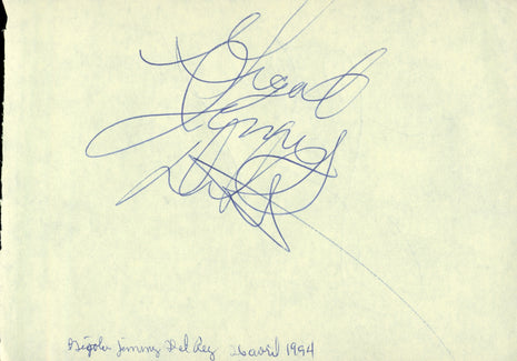 Jimmy Del Rey & Lex Luger dual signed Cut