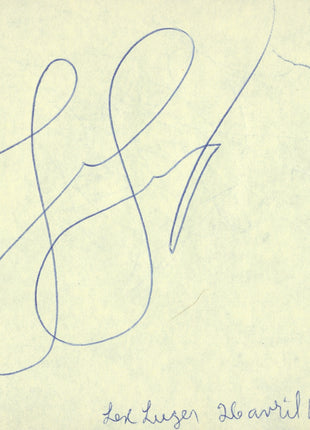 Jimmy Del Rey & Lex Luger dual signed Cut