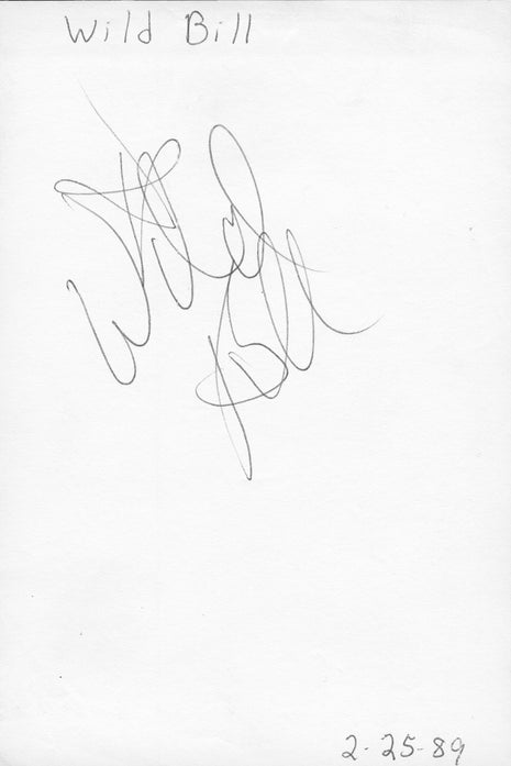 Wild Bill Irwin signed Cut