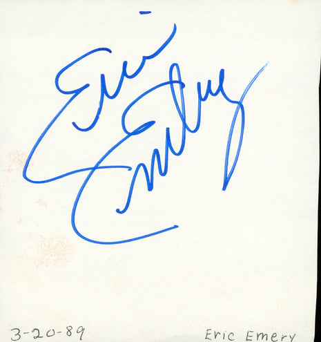 Eric Embry signed Cut (1989)