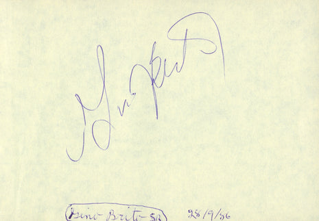 Gino Brito signed Cut